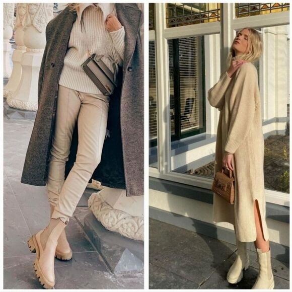 Gianni Bini Marvin Suede Lug Chelsea Combat Boot Size 8.5 9.5 NWT - Picture 8 of 8